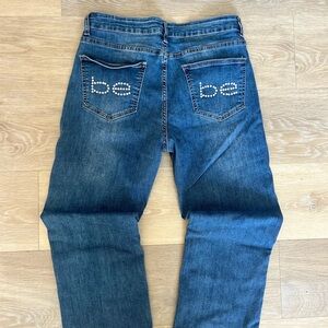 Bebe Rhinestone Pocket Jeans
